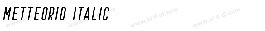 Metteorid Italic字体转换
